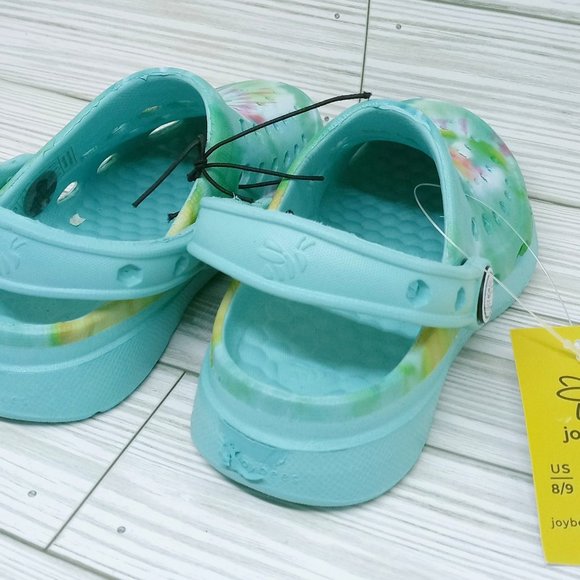 Joybees Kids Active Clog Aqua Washed Tie Dye Toddler  US 8/9 - Picture 7 of 8